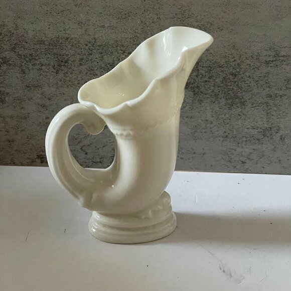 Vintage Lenox Cornucopia Horn of Plenty Porcelain 6" Vase Green Mark 1906-1930 - Picture 3 of 9